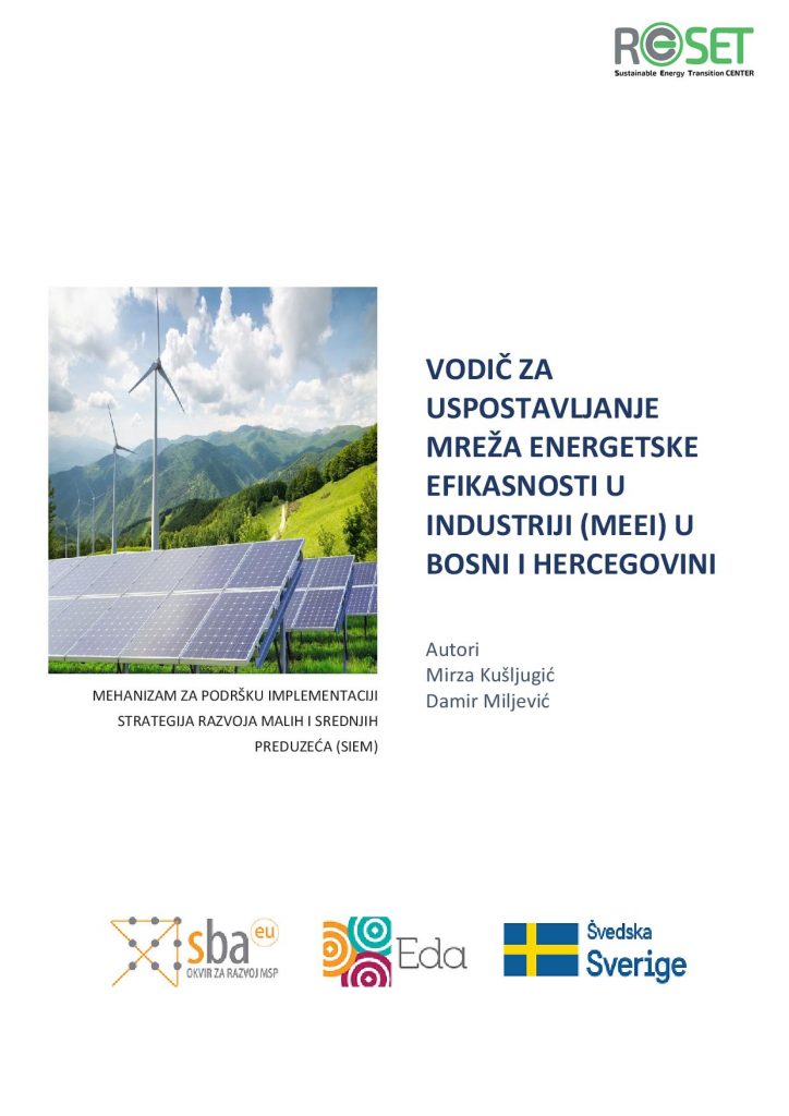 Vodič za uspostavljanje mreža energetske efikasnosti u industriji (MEII) u BiH