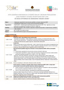 Najava 5. godišnje konferencije o podršci MSP u BiH