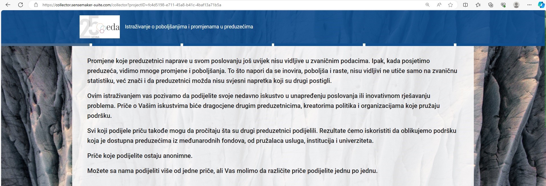 Poziv: Učestvujte u jedinstvenom istraživanju o poboljšanjima i promjenama u preduzećima