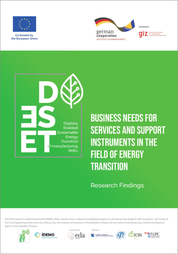 Business Needs for Services and Support Instruments in the Field of Energy Transition – Research Findings