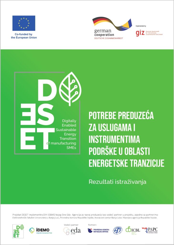 Potrebe preduzeća za uslugama i instrumentima podrške u oblasti energetske tranzicije – Rezultati istraživanja