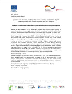Javni poziv za obuku konsultanta za energetski menadžment